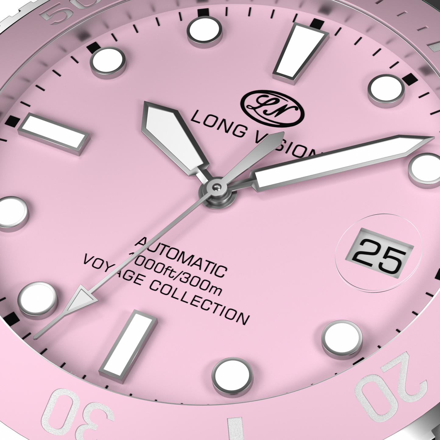 Long Vision YH019T 37mm  Automatic Dress Watch 300M Waterproof Swiss SW200-1 Voyage Collection Automatic Watch