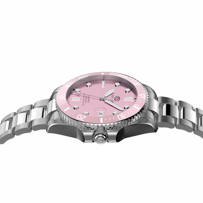 Long Vision YH019T 37mm  Automatic Dress Watch 300M Waterproof Swiss SW200-1 Voyage Collection Automatic Watch