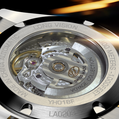 Long Vision YH018A 41mm  Watch 300M Waterproof Swiss SW200-1 Voyage Collection Automatic Watch