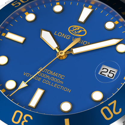 Long Vision YH018N 41mm Watch 300M Waterproof Swiss SW200-1 Voyage Collection Automatic Watch
