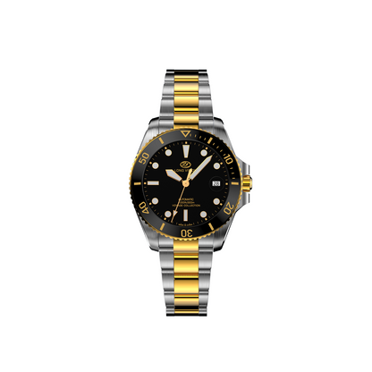 Long Vision YH019Q 37mm Automatic Dress Watch 300M Waterproof Swiss SW200-1 Voyage Collection Automatic Watch