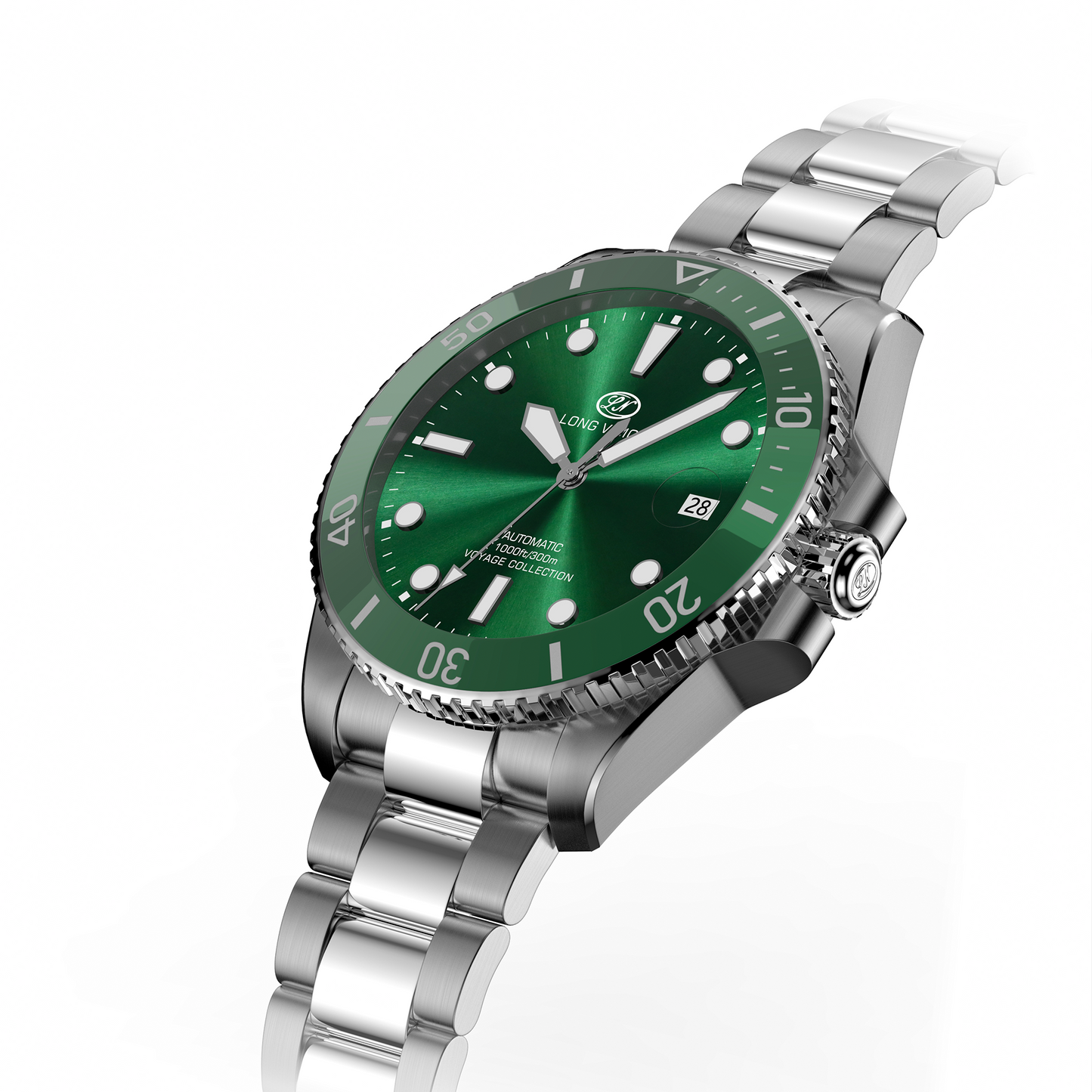 Long Vision YH018L 41mm  Watch 300M Waterproof Swiss SW200-1 Voyage Collection Automatic Watch