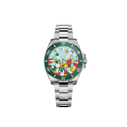Long Vision YH019R 37mm Automatic Dress Watch 300M Waterproof Swiss SW200-1 Voyage Collection Automatic Watch