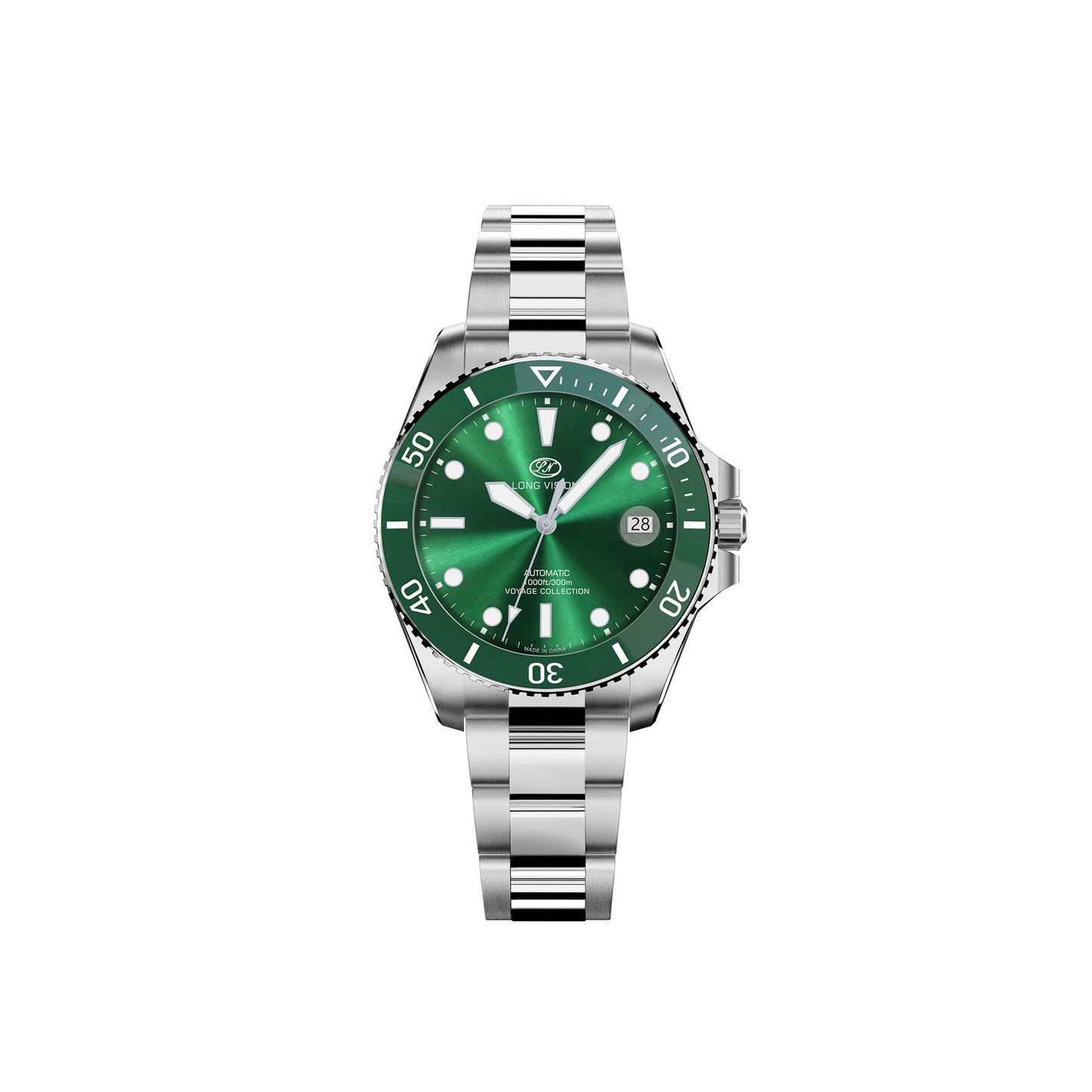 Long Vision YH019L 37mm  Automatic Dress Watch 300M Waterproof Swiss SW200-1 Voyage Collection Automatic Watch