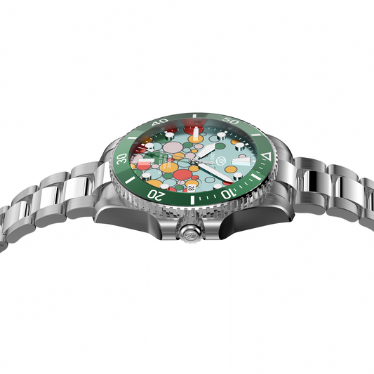 Long Vision YH018R 41mm  Watch 300M Waterproof Swiss SW200-1 Voyage Collection Automatic Watch