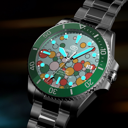 Long Vision YH018R 41mm  Watch 300M Waterproof Swiss SW200-1 Voyage Collection Automatic Watch