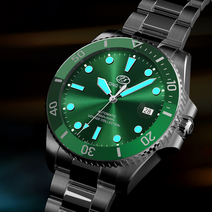Long Vision YH018L 41mm  Watch 300M Waterproof Swiss SW200-1 Voyage Collection Automatic Watch