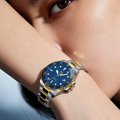 Long Vision YH019N 37mm  Automatic Dress Watch 300M Waterproof Swiss SW200-1 Voyage Collection Automatic Watch