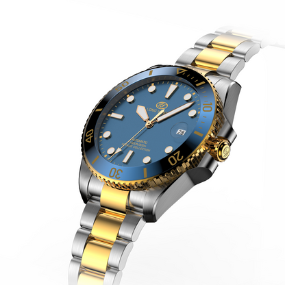 Long Vision YH019N 37mm  Automatic Dress Watch 300M Waterproof Swiss SW200-1 Voyage Collection Automatic Watch