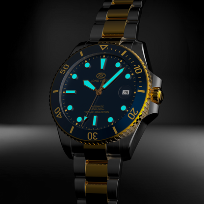 Long Vision YH019N 37mm  Automatic Dress Watch 300M Waterproof Swiss SW200-1 Voyage Collection Automatic Watch