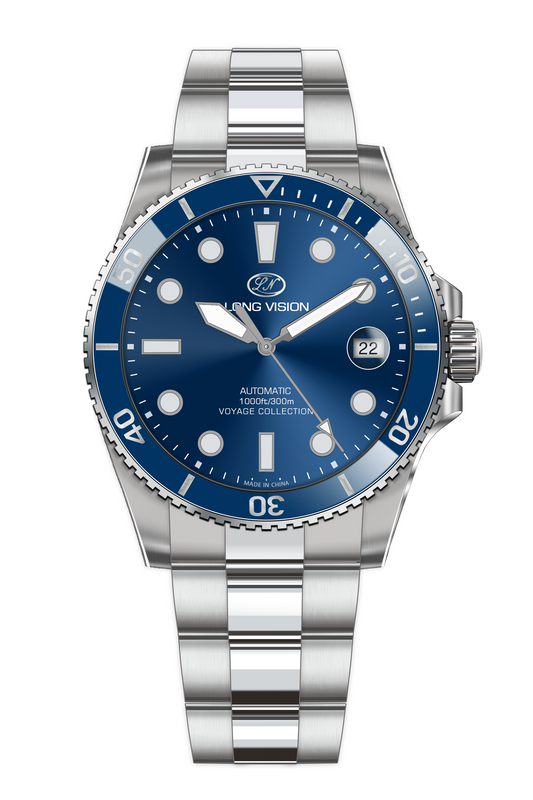 Long Vision YH018J Voyage Collection Automatic Watch featuring Swiss precision and 300m water resistance.