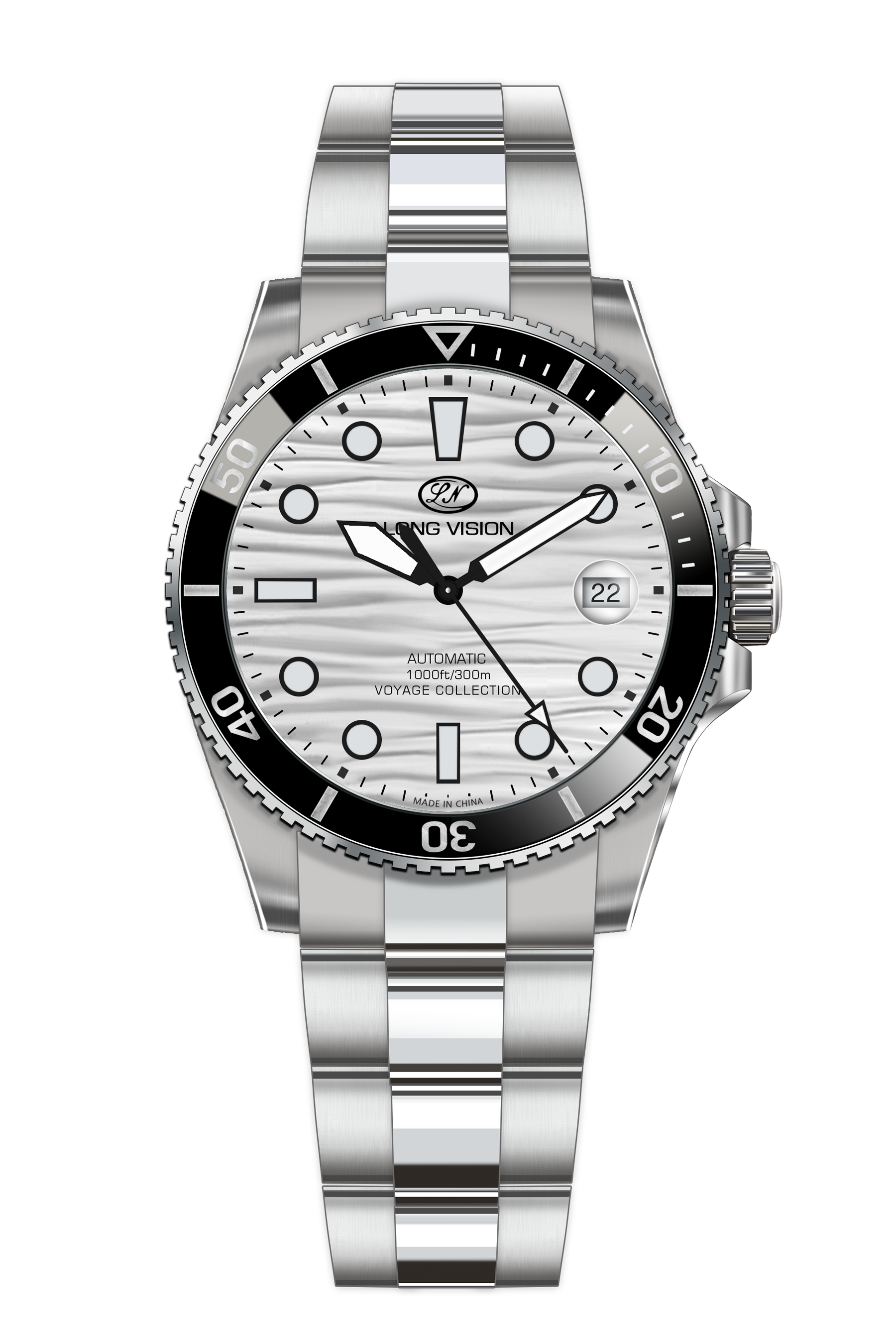 Long Vision YH019D Voyage Collection Automatic Watch featuring Swiss precision and 300m water resistance.