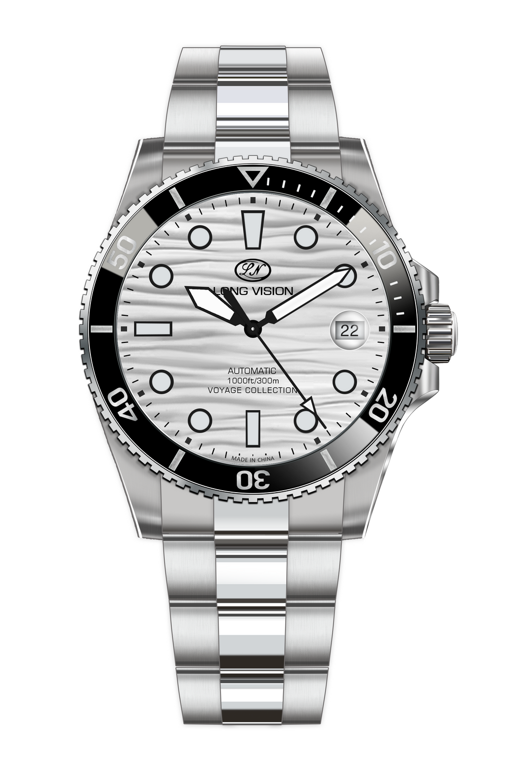 Long Vision YH018D Voyage Collection Automatic Watch featuring Swiss precision and 300m water resistance.